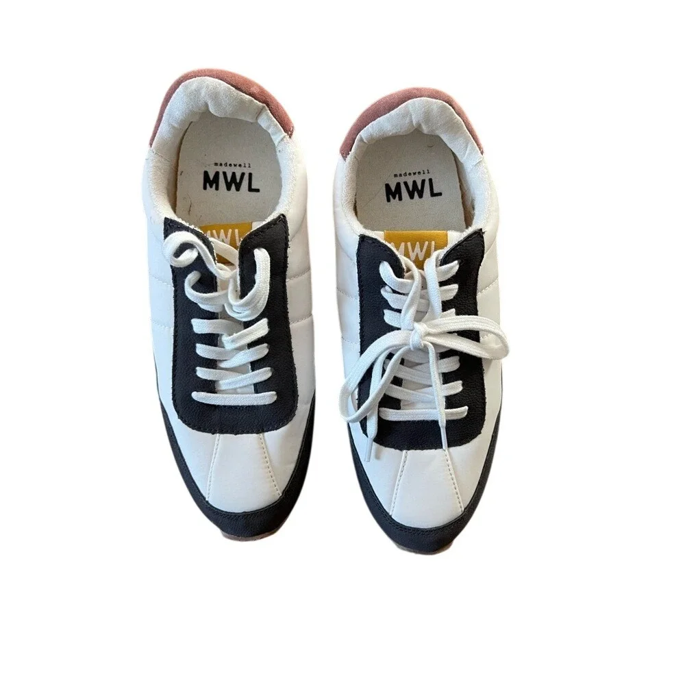 Madewell League Sneakers in washed Nubuck and‎ suede